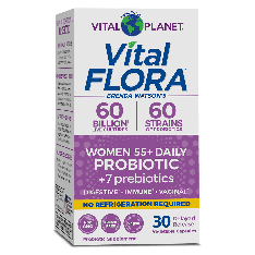 Vital Planet Vital Flora Women Daily 55+ Probiotic 30 Vegetable Capsules